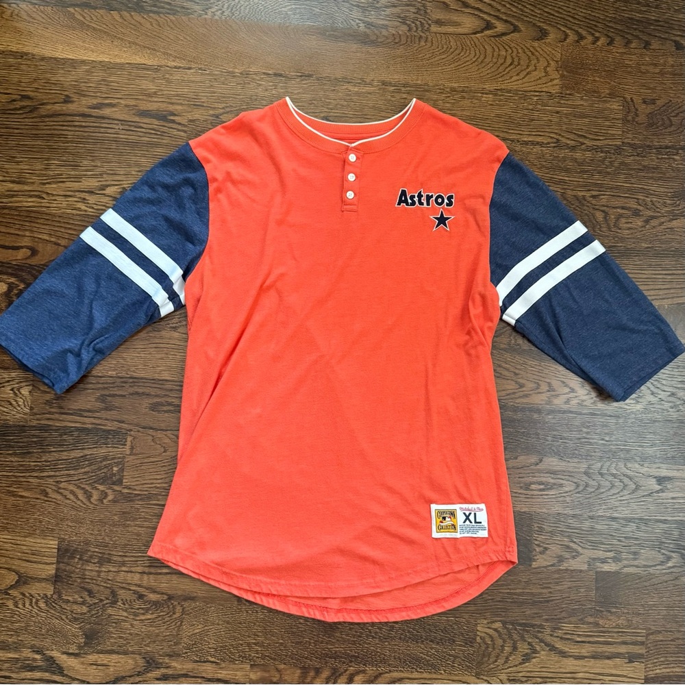 Mitchell & Ness Men’s Astros Shirt - Cooperstown Collection